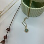 Kολιέ Vintage Drop turquoise